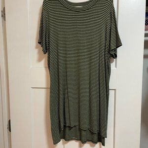 Short Sleeved Striped Tunic